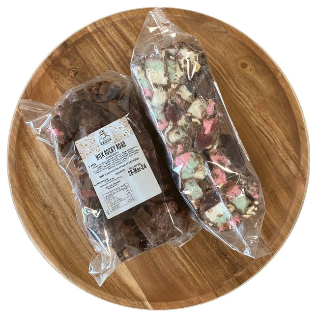 Milk Rocky Road - 1kg Share Pack Slab