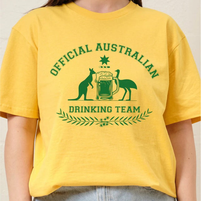 Official Australian Drinking Team T Shirt
