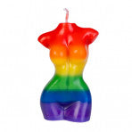 Female Body Candle Rainbow Pride