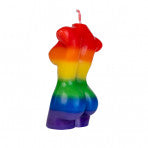 Female Body Candle Rainbow Pride