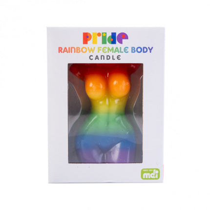 Female Body Candle Rainbow Pride