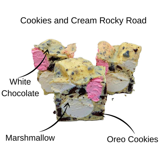 Rocky Road Cookies and Cream White Chocolate