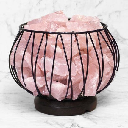 Rose Quartz Rough Amore Lamp