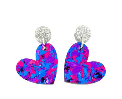 Purple I'm Yours Earrings (heart)