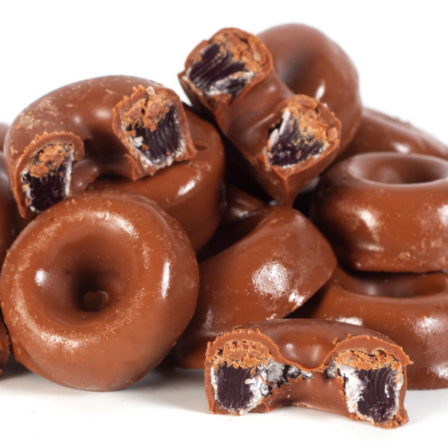 Choc Coated Aniseed Rings 230g
