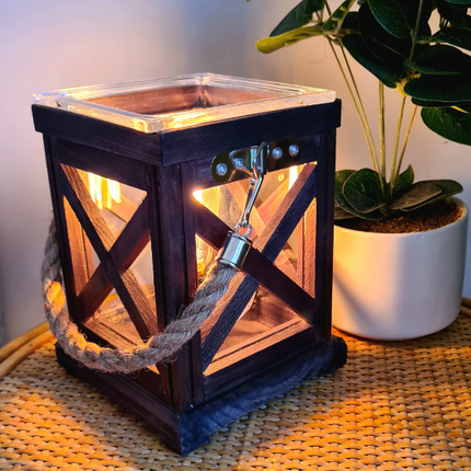 Walnut & Rope Vintage Warmer