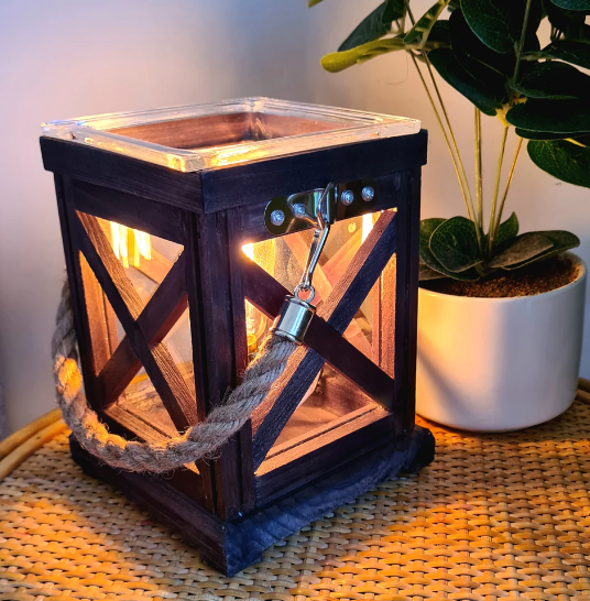 Walnut & Rope Vintage Warmer