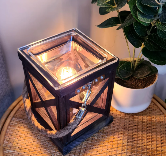 Walnut & Rope Vintage Warmer