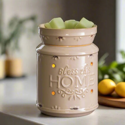 Cream Bless This Home Illumination Warmer