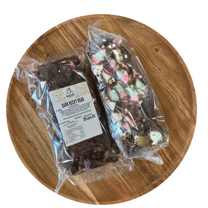 Dark Choc Rocky Road - 1kg Slab Share Pack