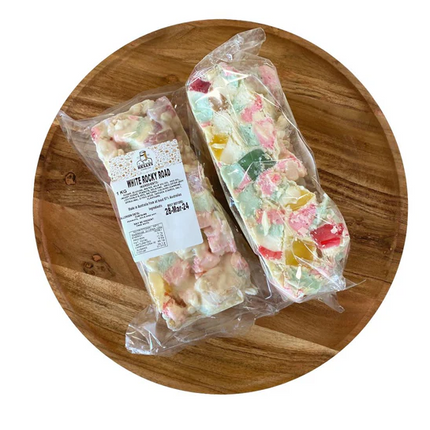White Choc Rocky Road - 1kg Slab Share Pack