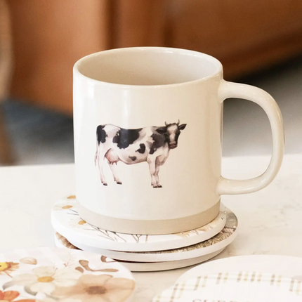 Rustic Meadow Dairy Cow Mug