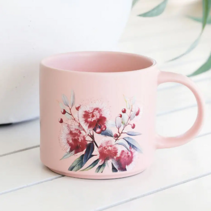 Native Blooms Red Floral Mug