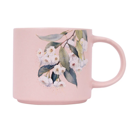 Native Blooms White Floral Mug