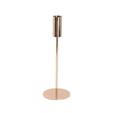 Elegant Single Taper Candle Holder Stand Gold (8x23cmH)