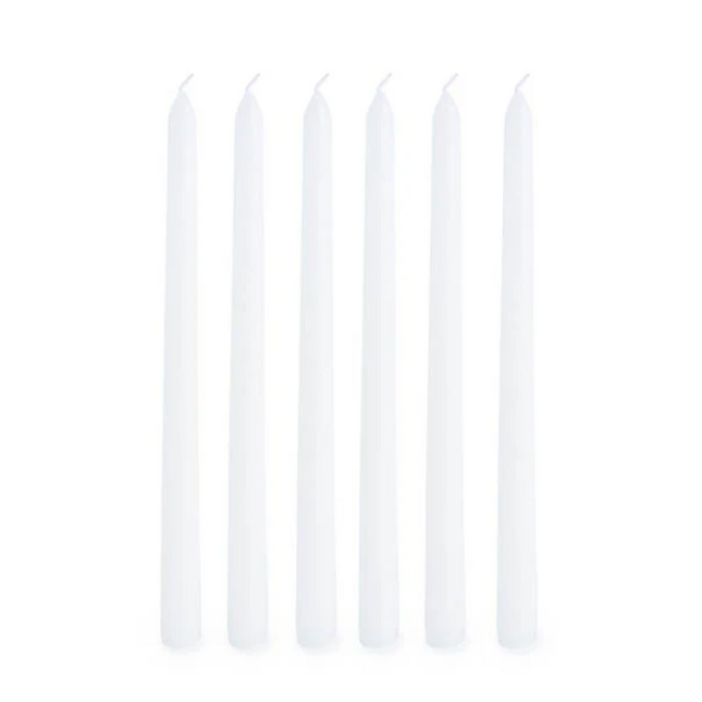 Taper Dinner Candle Pack 6 White (2cm x 25cmH)