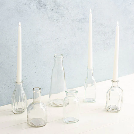 Taper Dinner Candle Pack 6 White (2cm x 25cmH)
