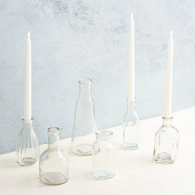 Taper Dinner Candle Pack 6 White (2cm x 25cmH)