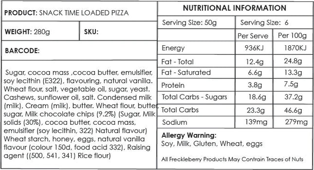 Giant Loaded Pizza - Snack Time 280g