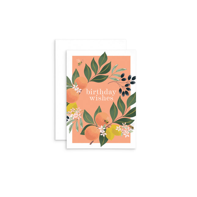 Birthday wishes - Bee Mini Card