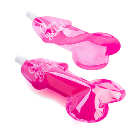 Miss Naughty Disposable Willy Flasks - Set of 3