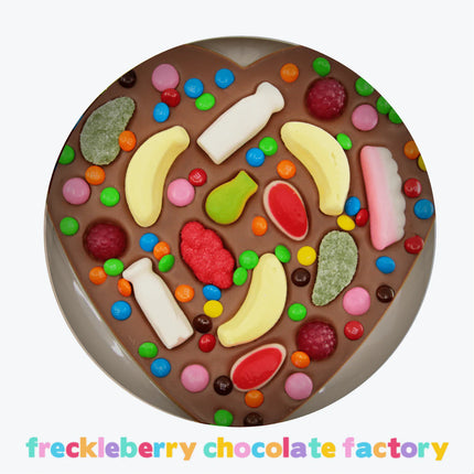 Freckleberry - Giant Lolly Pizza Heart Milk choc