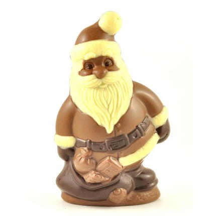 Santa with bag of presents 124mm - milk chocolate  gluten free