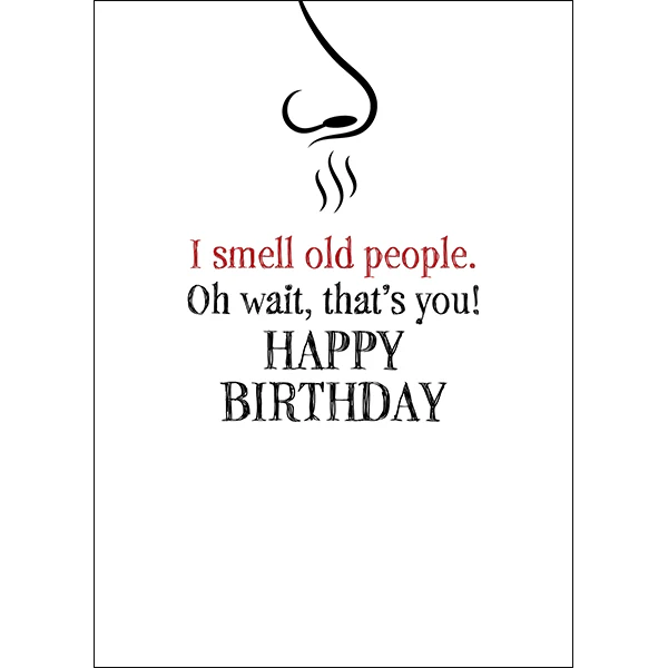Defamations Cards - I smell old people