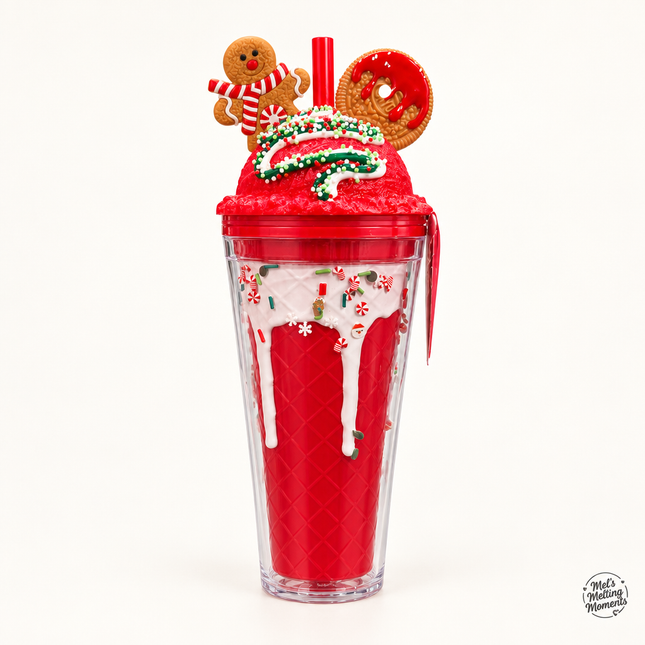 Christmas Gingerbread Red Sorbet Sipper