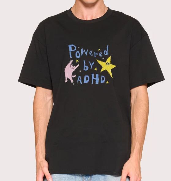 Powered by ADHD T-Shirt
