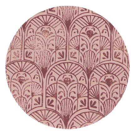 Amber Garden Pattern Ceramic Coaster