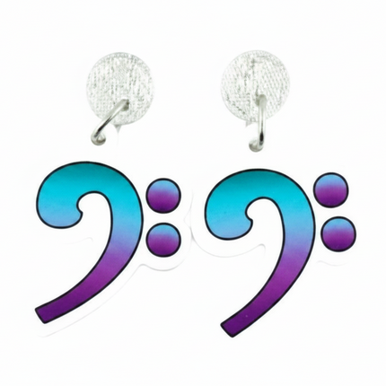 The Bass music note Earrings
