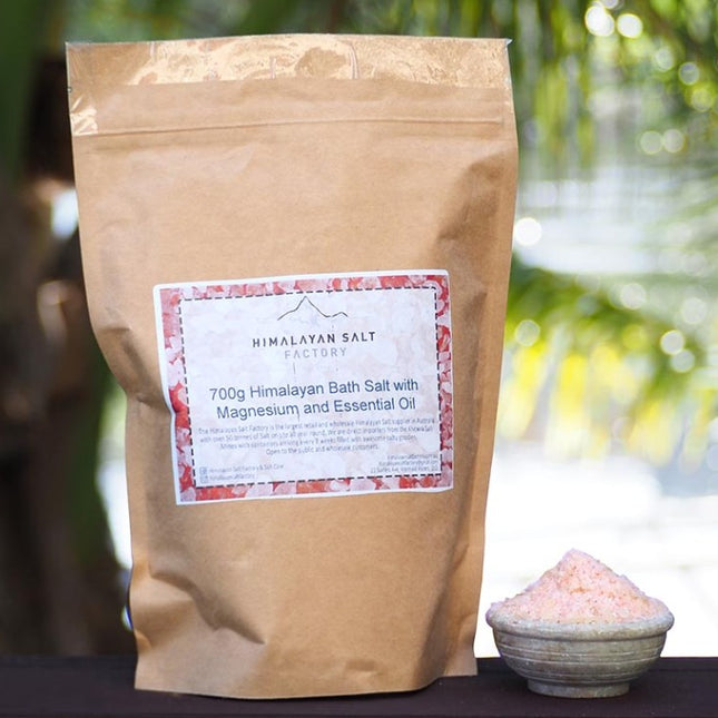 700g Himalayan Bath Salt with Magnesium and Essential Oil