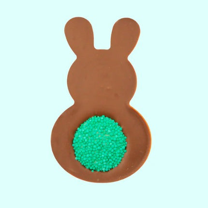 Chocolate Bunny with Blue freckle tail