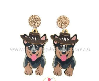 Bluey dog Earrings