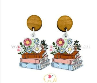 Book Blossom Earring
