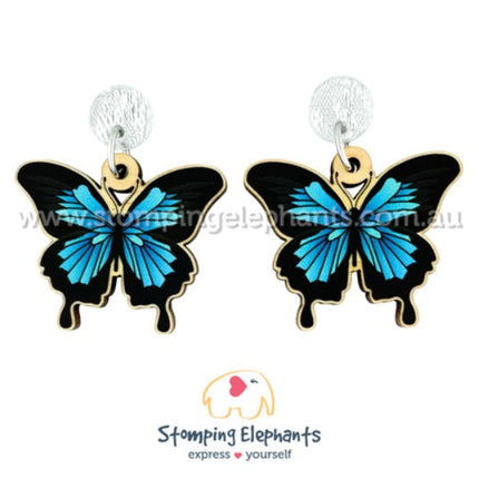Butterfly Blue Earrings