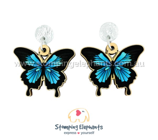 Butterfly Blue Earrings