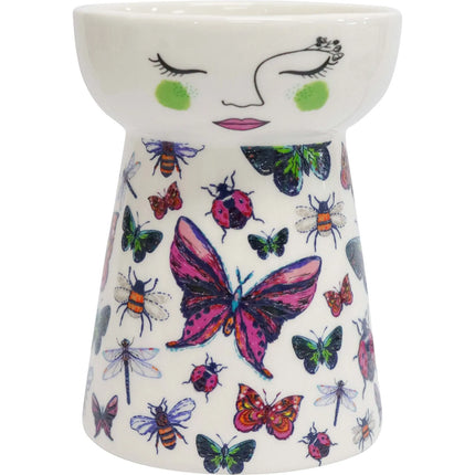 Doll Plant Vase Butterfly 8.5x8.5x11.5cm