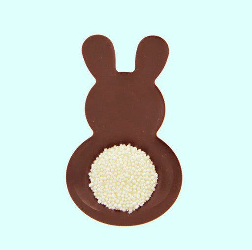 Chocolate bunny - Dark bunny white tail