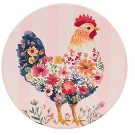 Cottage Grove Hen Ceramic Coaster