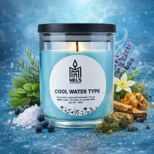 Cool Water Type - Large 80 Hour Pure Soy Candle