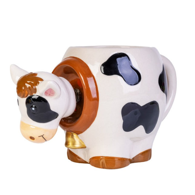 Cow 3D Bobble Head Mug