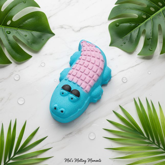 Crikey the Croc Bath Bomb – Blue Pink