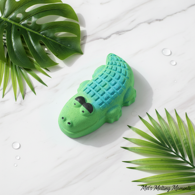 Crikey the Croc Bath Bomb – Green Blue