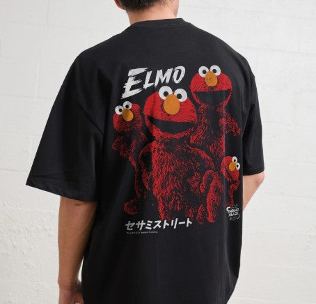 Tokyo Elmo Front and Back Oversized Tee