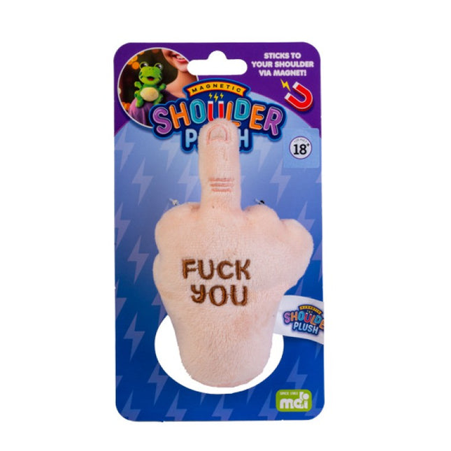 Middle Finger Shoulder Plush