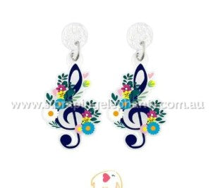 Floral Clef Earring