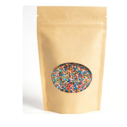 Milk Choc Speckles – 90g Kraft Paper Stand-Up Pouch