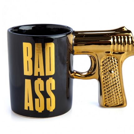 Bad Ass 3D Gun Handle Mug